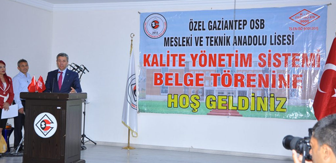 ÖZEL GAZİANTEP OSB MESLEKİ VE TEKNİK ANADOLU LİSESİ’NİN GURURLU GÜNÜ