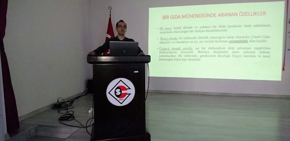 “GIDA KONTROL LABORATUVARININ VE GIDA MUHENDİSLİĞİNİN TANITIMI” SEMİNERİ