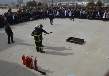 SİVİL SAVUNMA GÜNÜ KAPSAMINDA OKULUMUZDA “YANGIN TATBİKATI”